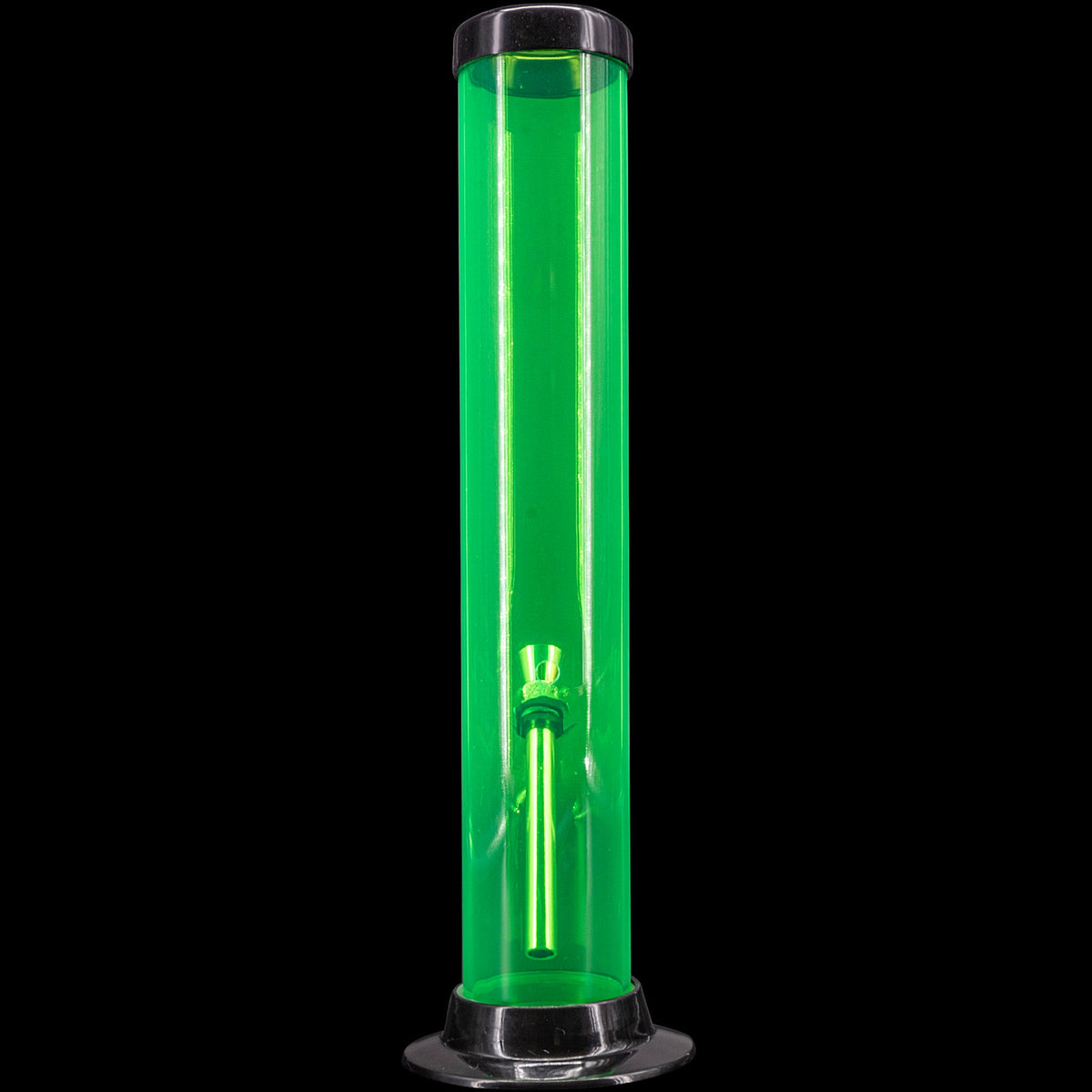 JM Enterprises 6-9-12-15" Acrylic Straight Tube Basic Bong - Multiple Colors