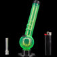 JM Enterprises 8" Acrylic Angled Neck Bubble Bong - Multiple Colors