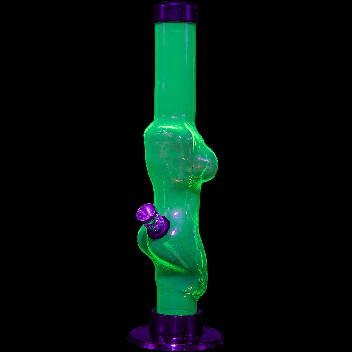 JM Enterprises 8" Acrylic Lady Contour Bong - Multiple Colors