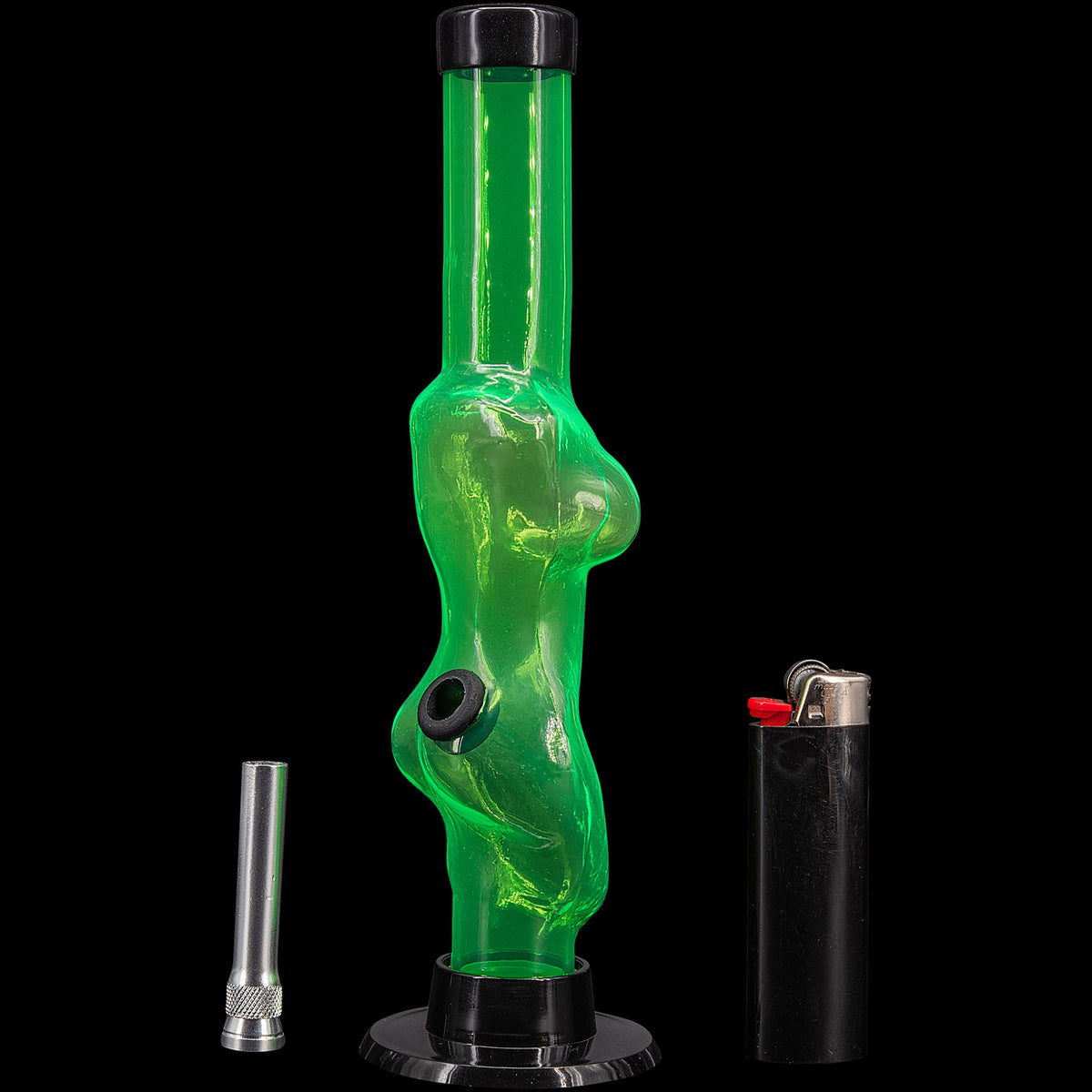 JM Enterprises 8" Acrylic Lady Contour Bong - Multiple Colors
