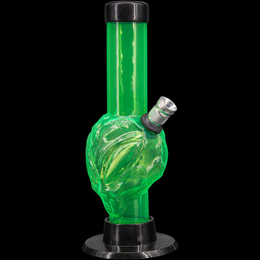 JM Enterprises Mini Alien Head Acrylic Bong - 6" Tall - Multiple Colors