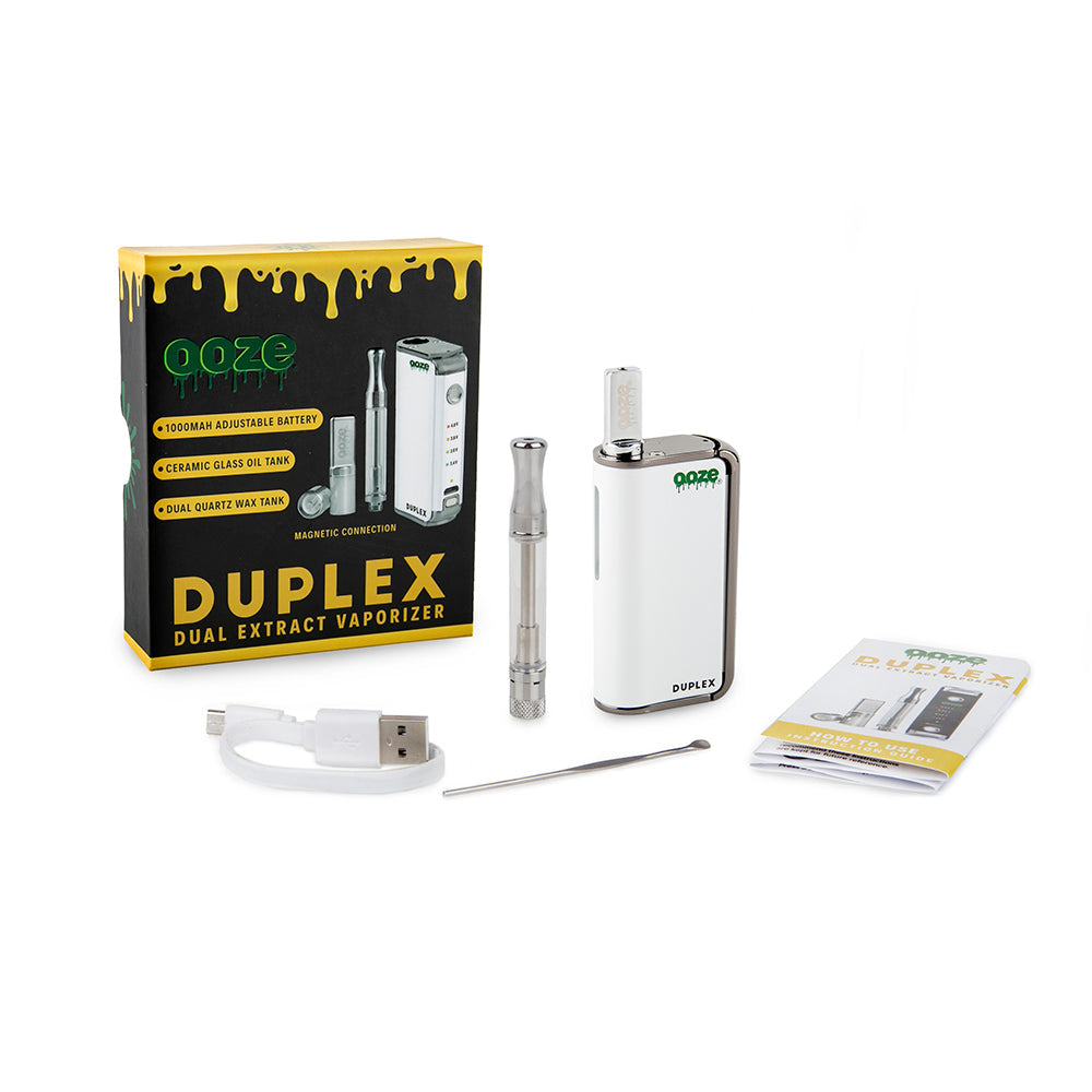 Ooze Duplex Dual Extract Vaporizer Kit - White