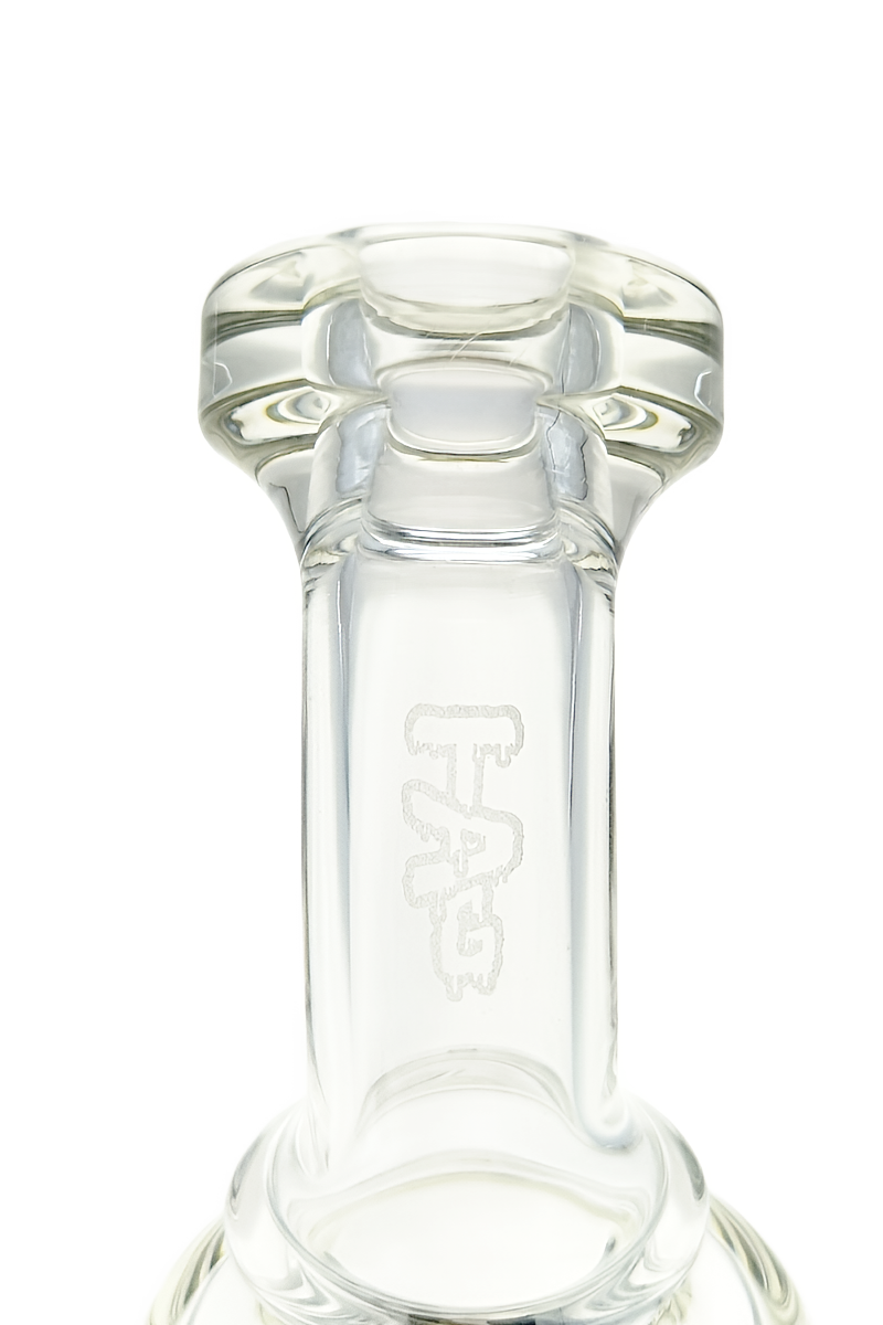 TAG - 6.5" Bent Neck Downward Super Slit Single Showerhead w/ Bellow Base 50x5MM (14MM Female)