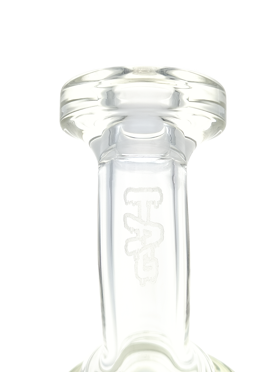TAG - 8.5" Bent Neck Gill Seal Double UFO Showerhead w/ Bellow Base 50x5MM (14MM Female)