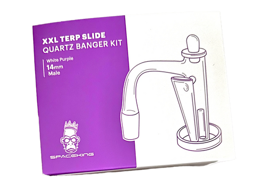Space King XXL Terp Slide (White Purple)