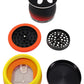 Metal Mushroom 4-Part Grinder “Cap Slide” – Dispenser – 2¼″ – Assorted Colors
