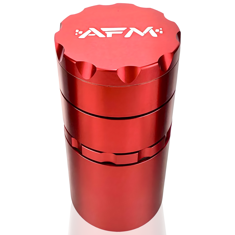 AFM 5-Piece Aluminum Herb Grinder, Premium Multi-Chamber Grinder
