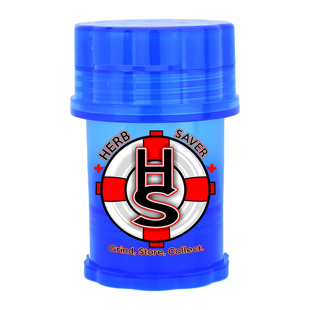 6CT DISPLAY - HerbSaver Large Grinder - 3.8" x 2.4" / 4pc / Assorted Colors