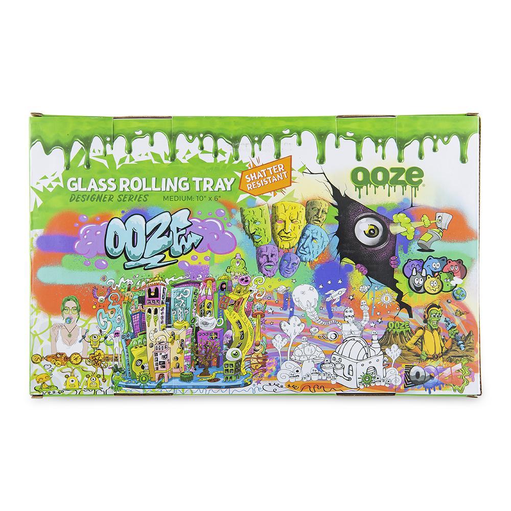 Ooze Rolling Tray - Shatter Resistant Glass - Captain O