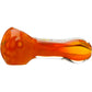 Calibear Glass Honeycomb Hand Pipe - Amber Borosilicate Glass Spoon Pipe