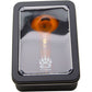 Calibear Glass Honeycomb Hand Pipe - Amber Borosilicate Glass Spoon Pipe