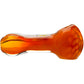 Calibear Glass Honeycomb Hand Pipe - Amber Borosilicate Glass Spoon Pipe
