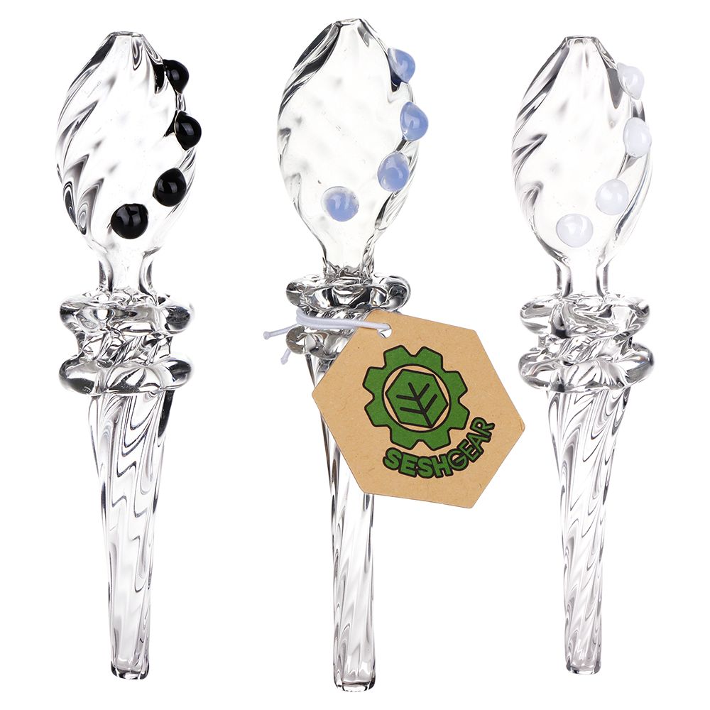 3CT BUNDLE - SeshGear Twisted Helix Dab Straw - 5.8" / Assorted Colors