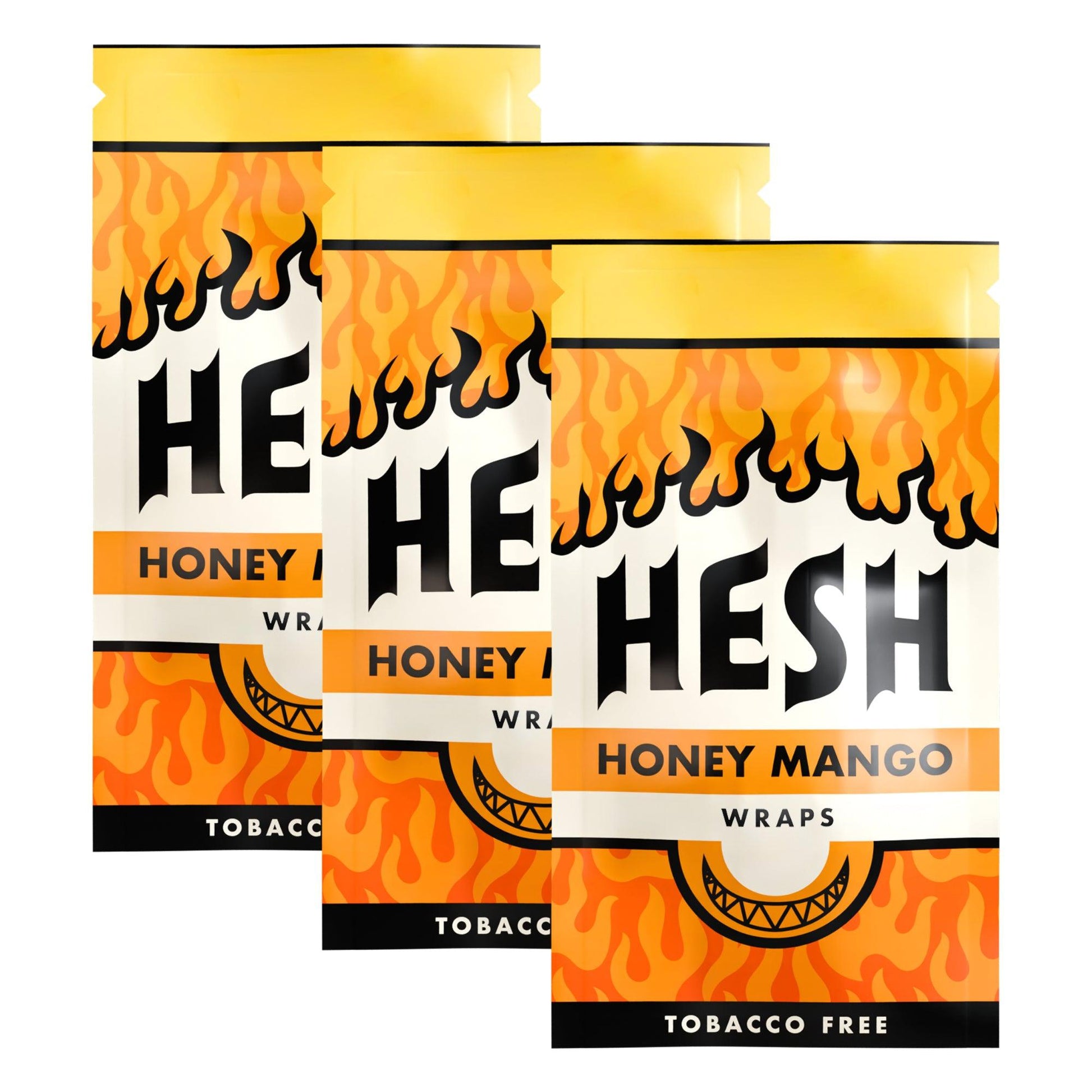 Hesh Flavored Hemp Wraps - Honey Mango - 4pk - 3ct