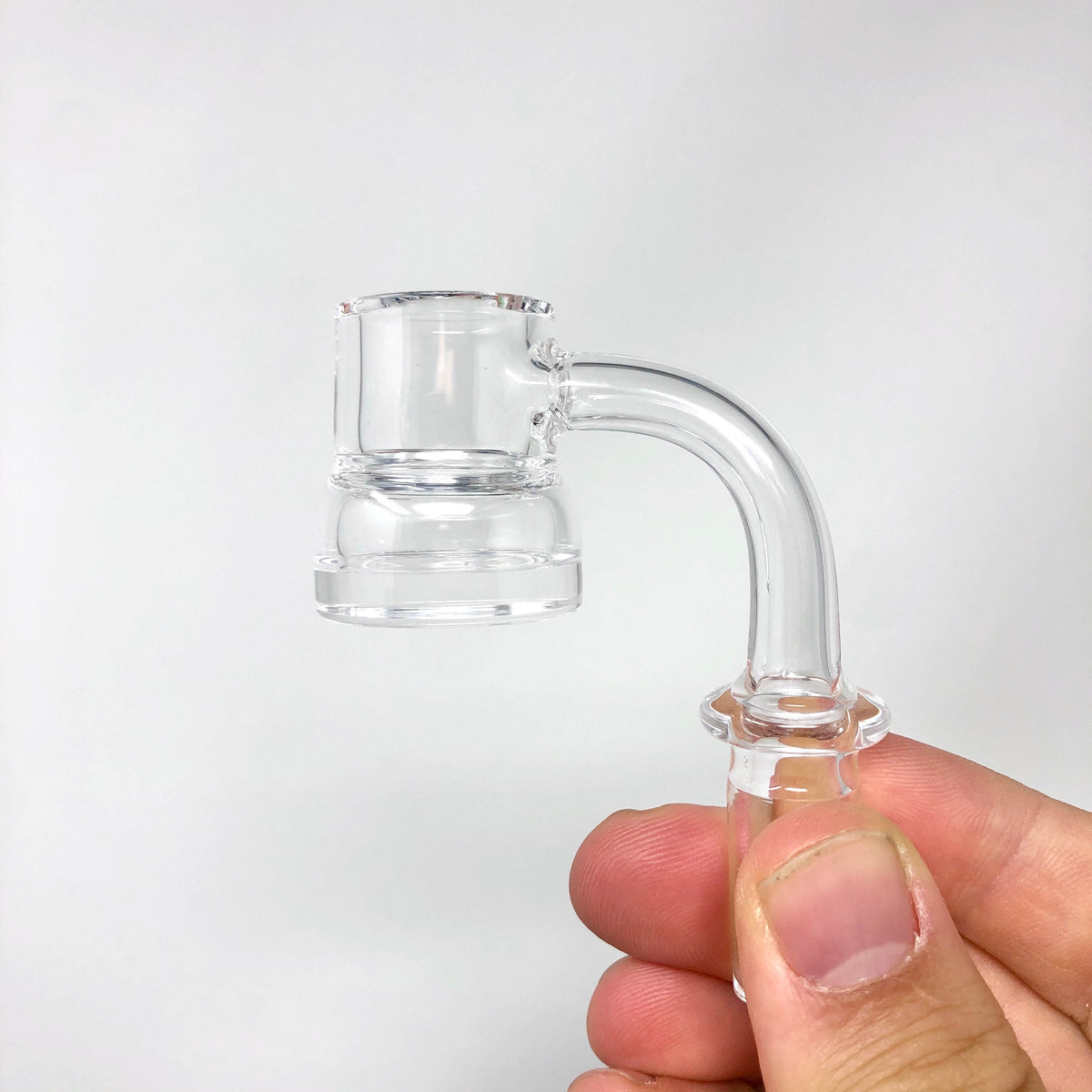 AFM Wide Thick Bottom Quartz Dab Banger, 3 mm Thick, 25 mm Bucket