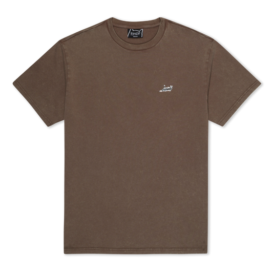 Castanza Short Sleeve Tee (Brown Vintage Wash)
