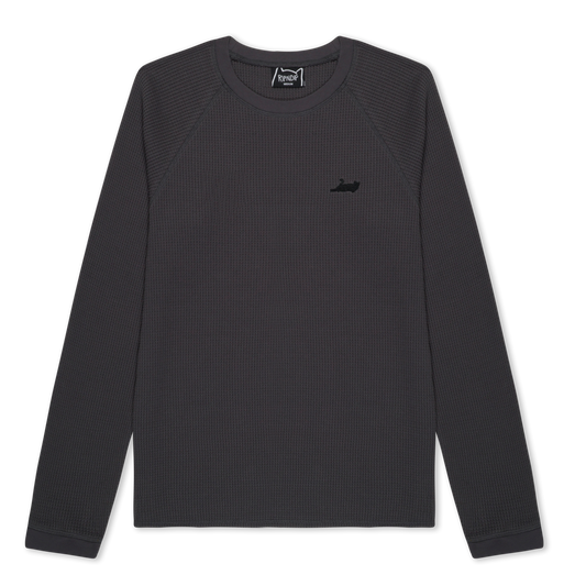 Castanza Waffle Knit Long Sleeve (Charcoal)