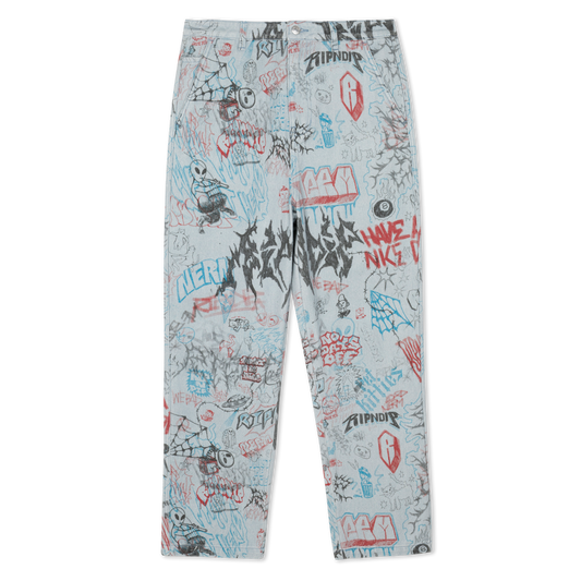 Marker Wide Fit Pants (Light Wash Denim)