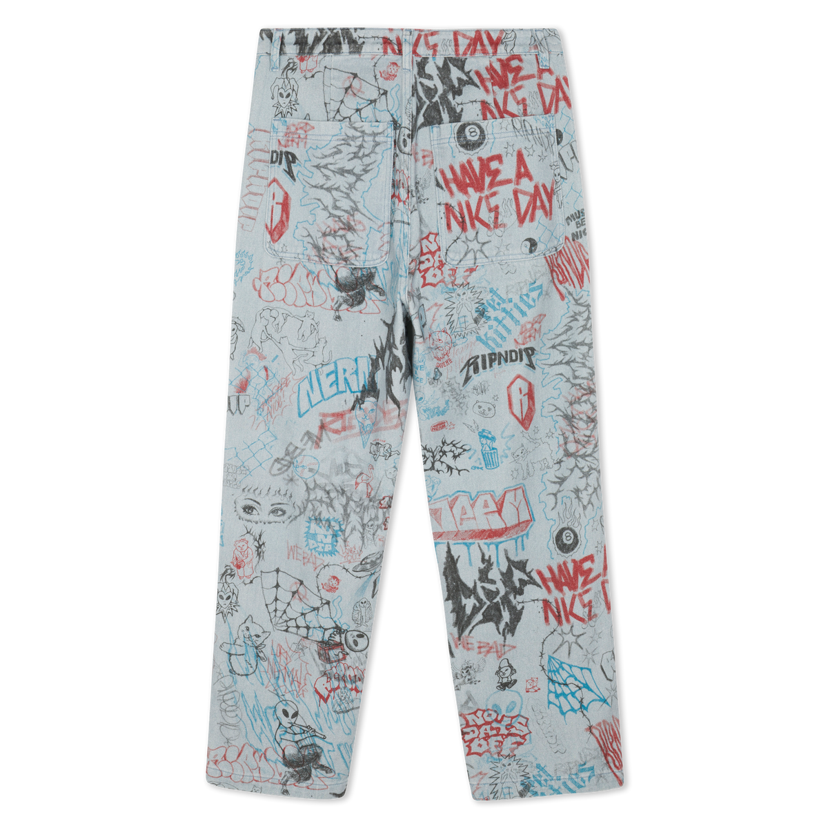Marker Wide Fit Pants (Light Wash Denim)