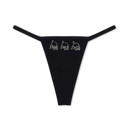 Blonded Thong (Black)