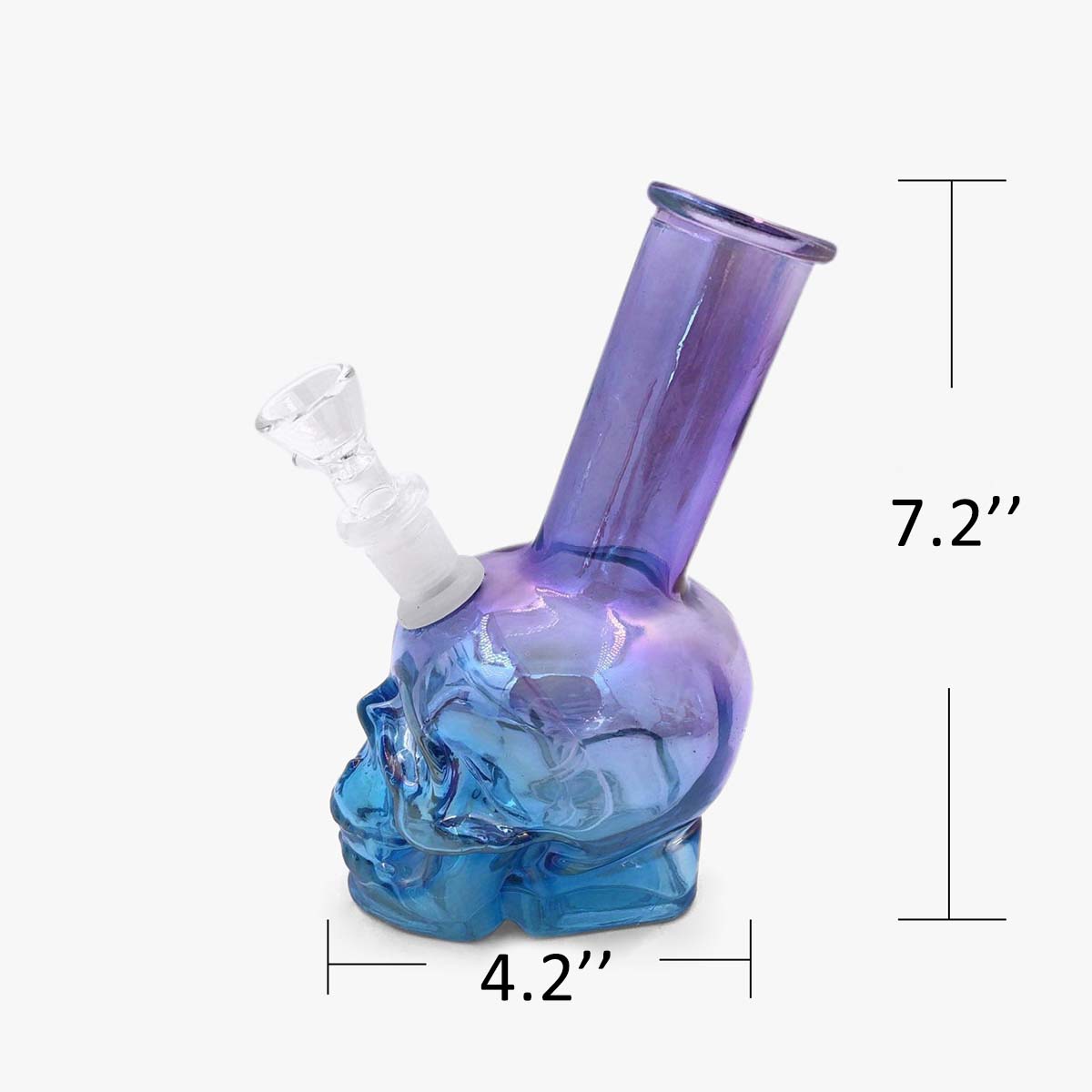 Iridescent Skull Water Bong