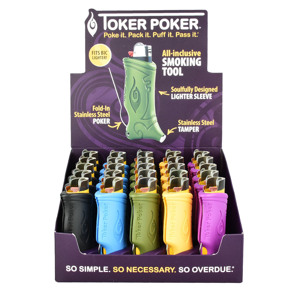 25pc Display - Toker Poker Lighter Sleeve