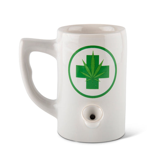 Leaf Porcelain Mug  - White