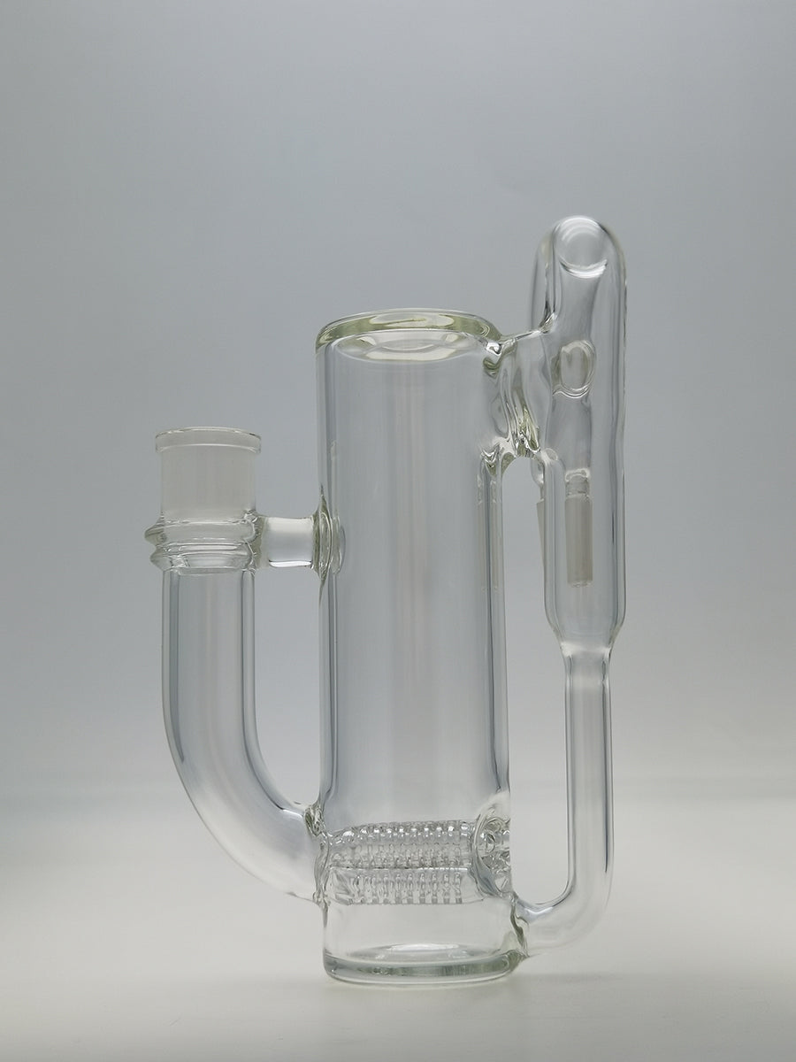 TAG - 8.25" Super Slit Gridded Triple Inline Ash Catcher w/ Recycling E.C. 50x5MM (18MM Male to 18MM Female)