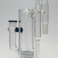 TAG - 8.25" Super Slit Gridded Triple Inline Ash Catcher w/ Recycling E.C. 50x5MM (18MM Male to 18MM Female)