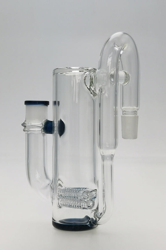 TAG - 8.25" Super Slit Gridded Triple Inline Ash Catcher w/ Recycling E.C. 50x5MM (18MM Male to 18MM Female)