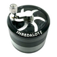 AFM Sir Shredalot Crank Top 4-Piece Metal Herb Grinder, 63 mm Aluminum Grinder