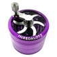 AFM Sir Shredalot Crank Top 4-Piece Metal Herb Grinder, 63 mm Aluminum Grinder
