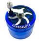 AFM Sir Shredalot Crank Top 4-Piece Metal Herb Grinder, 63 mm Aluminum Grinder