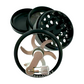 AFM Sir Shredalot Crank Top 4-Piece Metal Herb Grinder, 63 mm Aluminum Grinder