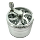 AFM Sir Shredalot Crank Top 4-Piece Metal Herb Grinder, 63 mm Aluminum Grinder
