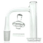 AFM Milky Way Quartz Dab Banger Set, 20mm Flat-Top Premium Quartz Nail Kit with Tower Spinner & Spaceship Cap