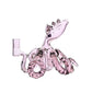 Octopus Dab Rig – 5.5” Handmade Glass Rig W/ 3 Pinholes Perc