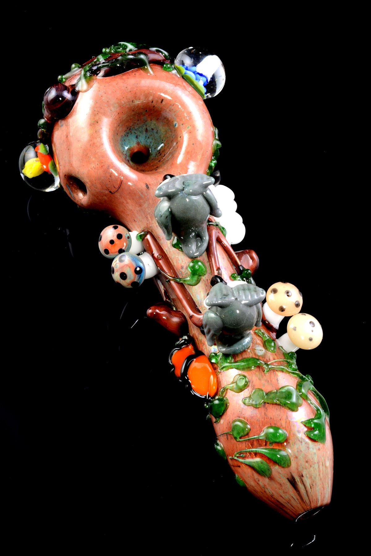 Empire Glassworks “Hootie’s Forest” Glass Hand Pipe – 4½″ – US-Made