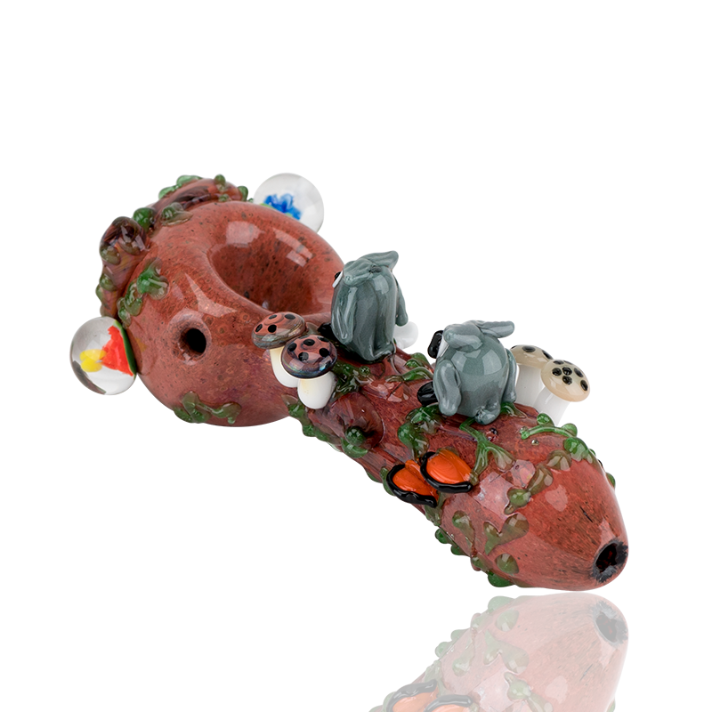 Empire Glassworks “Hootie’s Forest” Glass Hand Pipe – 4½″ – US-Made