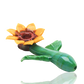 Empire Glassworks “Sunflower” Glass Sherlock Pipe – 5½″ – US-Made