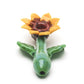 Empire Glassworks “Sunflower” Glass Sherlock Pipe – 5½″ – US-Made