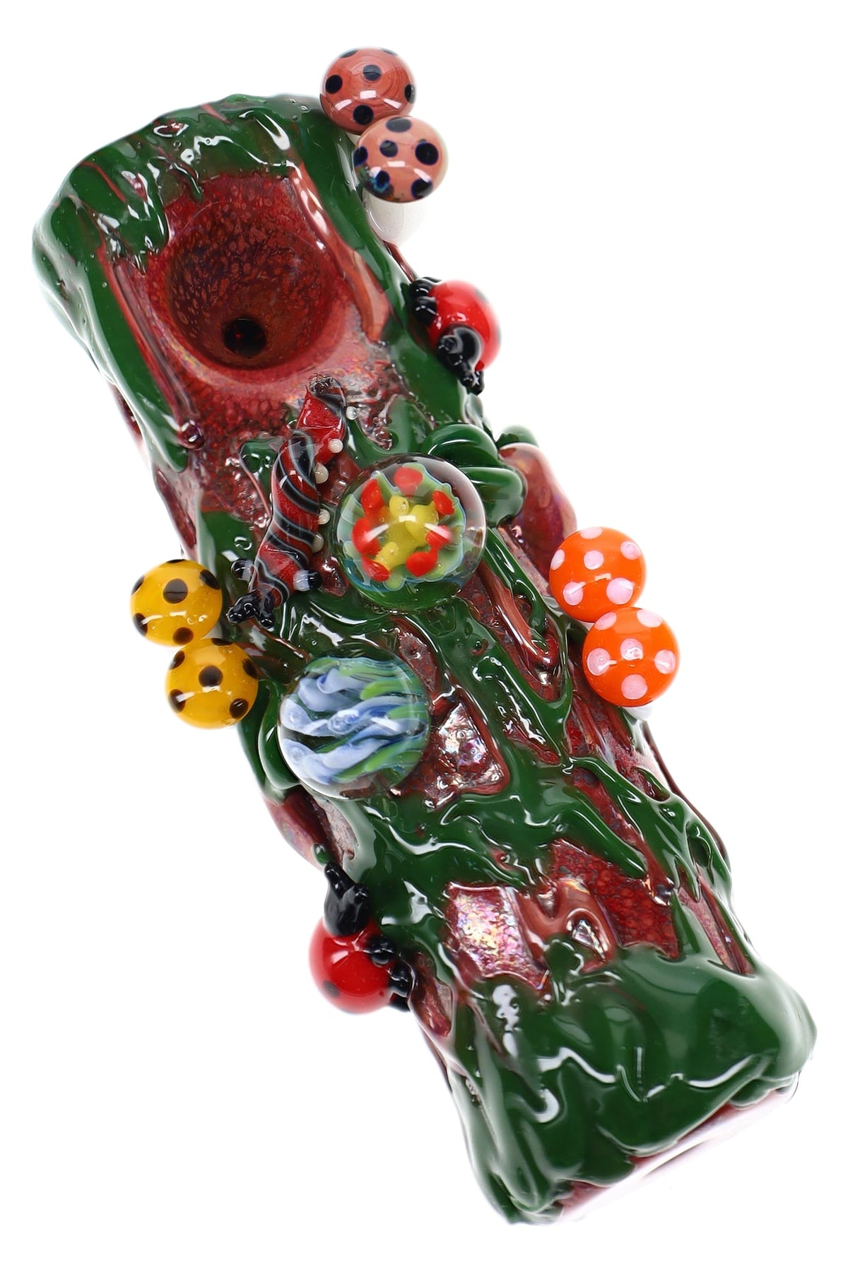 Empire Glassworks “Mossy Log” Glass Hand Pipe – 4″ – US-Made