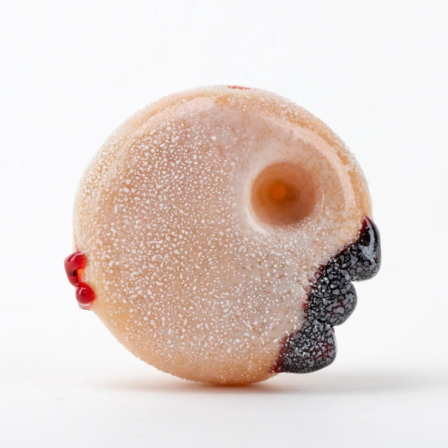 Empire Glassworks Glass Donut Hand Pipe “Jelly Jammer” – US-Made