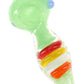 Frit Striped Ridge Glass Hand Pipe “Candy Ridges” – 4″ – Assorted Colors