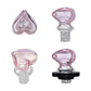 Pink Heart Whisper Spinning Carb Cap For Switch 2 & Fits OD 20MM Banger