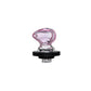 Pink Heart Whisper Spinning Carb Cap For Switch 2 & Fits OD 20MM Banger