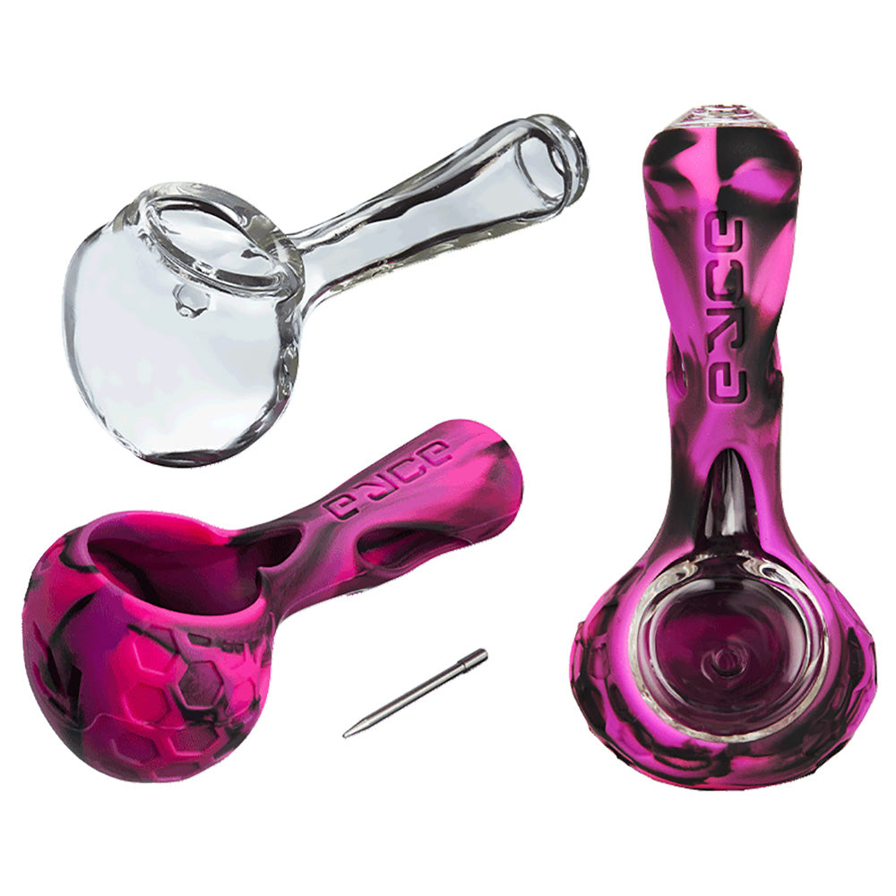 10PC DISPLAY - Eyce ProTeck Alien Spoon Pipe - 4.5" / Asst