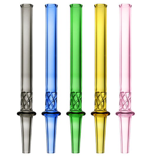 10PC BUNDLE - Vortex Twist Dab Straws - 6" / Assorted Colors