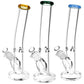 Classic Bent Neck Straight Tube Glass Water Pipe | 14mm F | Colors Vary