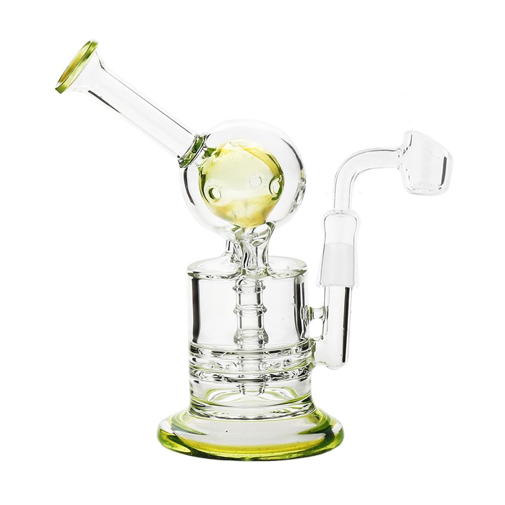 Pure Glass - 8" - Escape Bubbler - Green (WPPU-20003-GN)